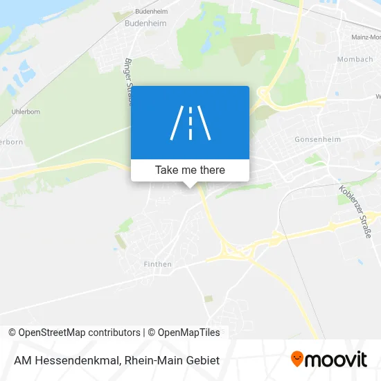 AM Hessendenkmal map