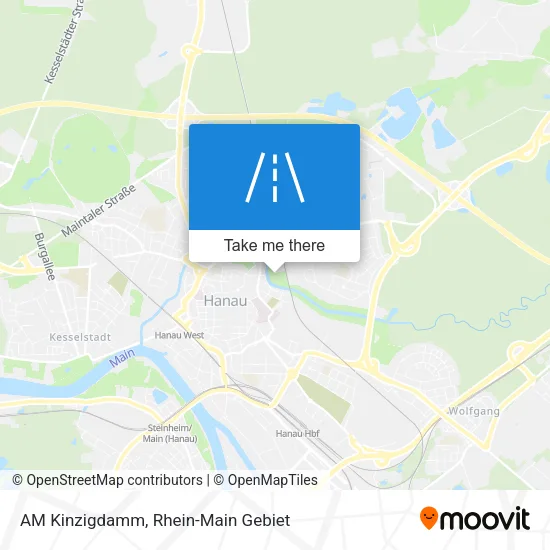 Карта AM Kinzigdamm