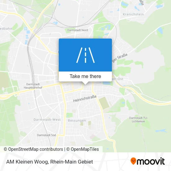 Карта AM Kleinen Woog