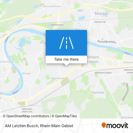 Карта AM Letzten Busch