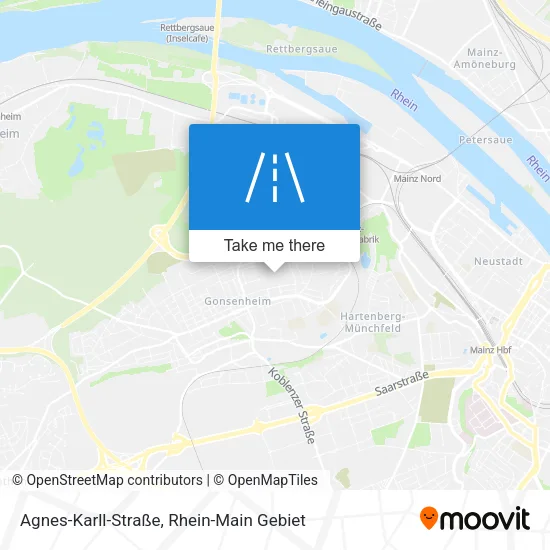 Карта Agnes-Karll-Straße