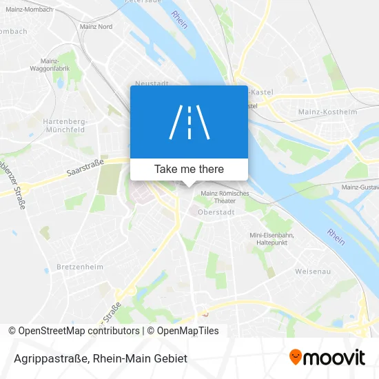 Карта Agrippastraße