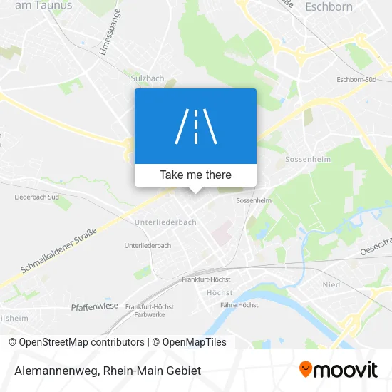 Карта Alemannenweg