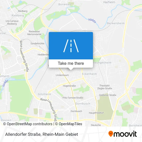 Карта Allendorfer Straße