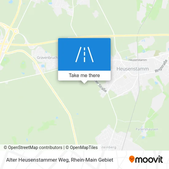 Карта Alter Heusenstammer Weg