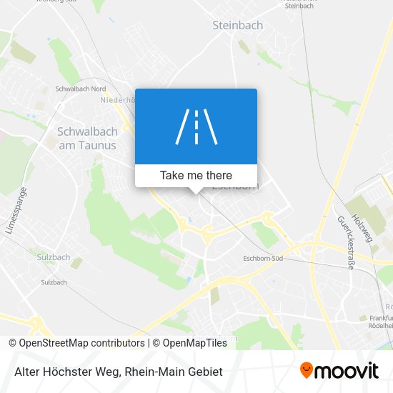 Alter Höchster Weg map