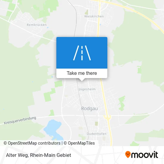 Карта Alter Weg