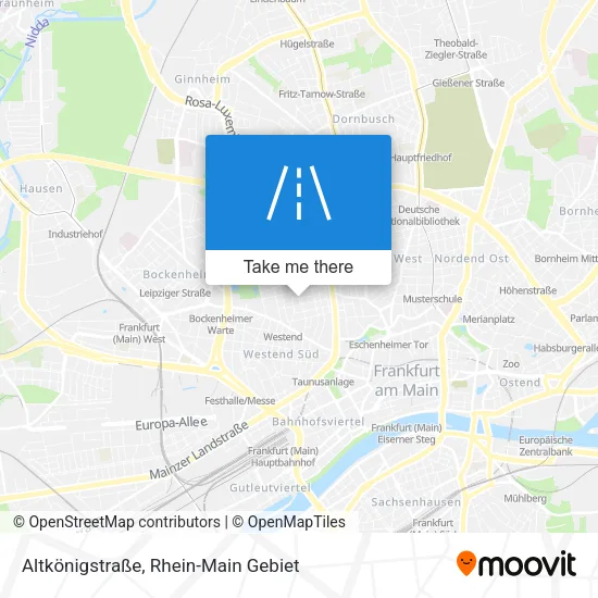 Карта Altkönigstraße