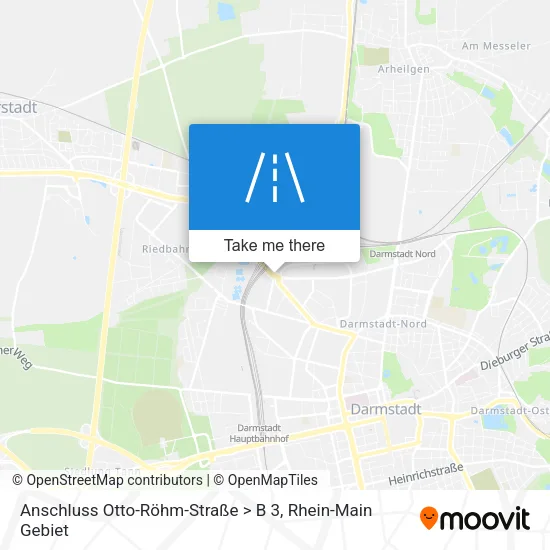 Карта Anschluss Otto-Röhm-Straße > B 3