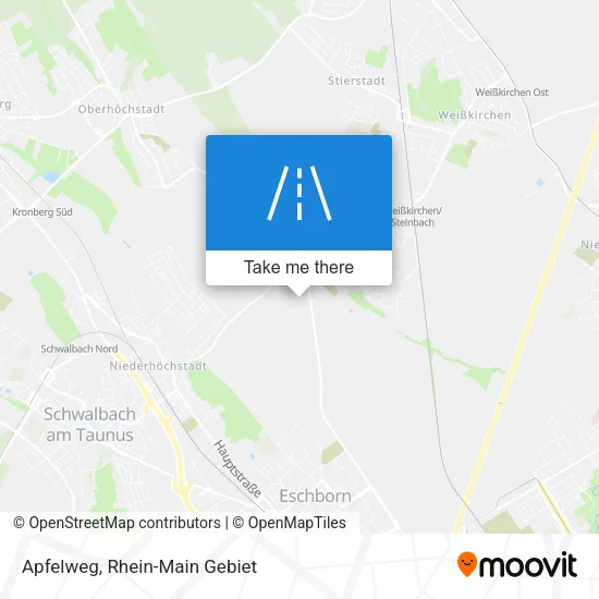 Карта Apfelweg
