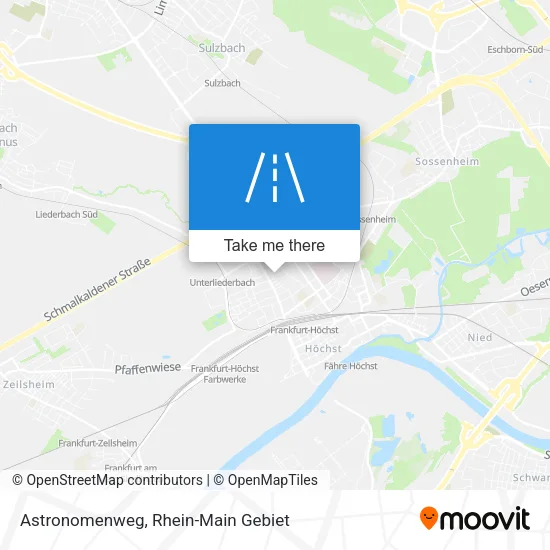 Карта Astronomenweg