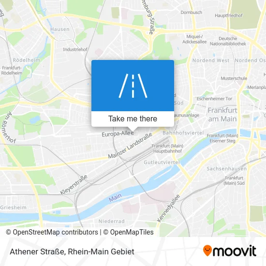 Карта Athener Straße
