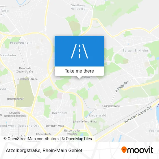 Карта Atzelbergstraße