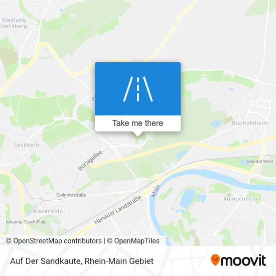 Карта Auf Der Sandkaute