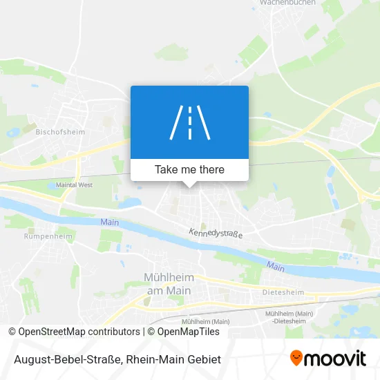 Карта August-Bebel-Straße