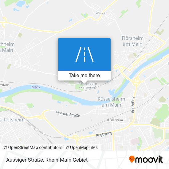 Карта Aussiger Straße