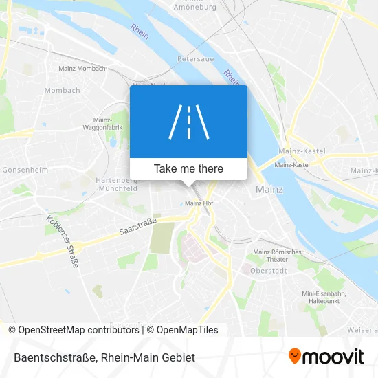 Карта Baentschstraße