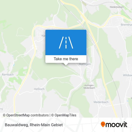 Bauwaldweg map