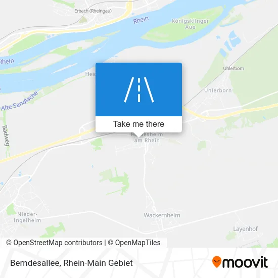 Карта Berndesallee