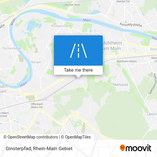 Карта Ginsterpfad