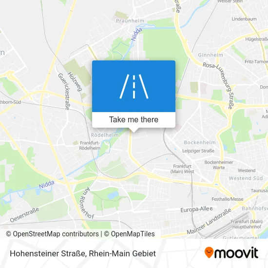 Карта Hohensteiner Straße