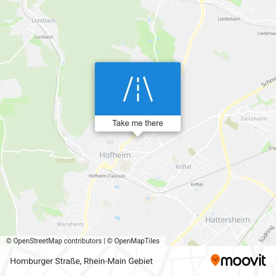 Карта Homburger Straße