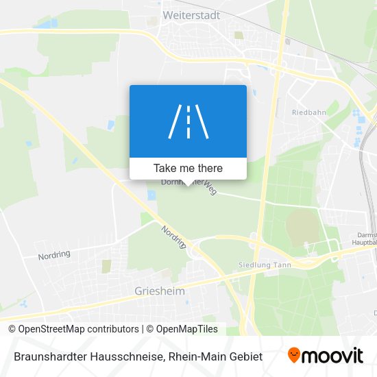 Braunshardter Hausschneise map