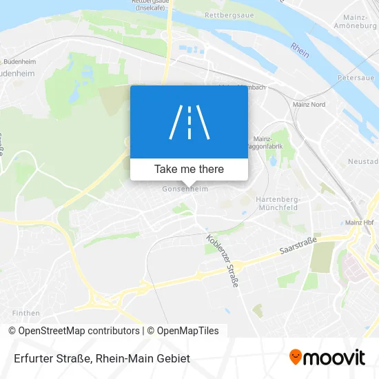 Карта Erfurter Straße