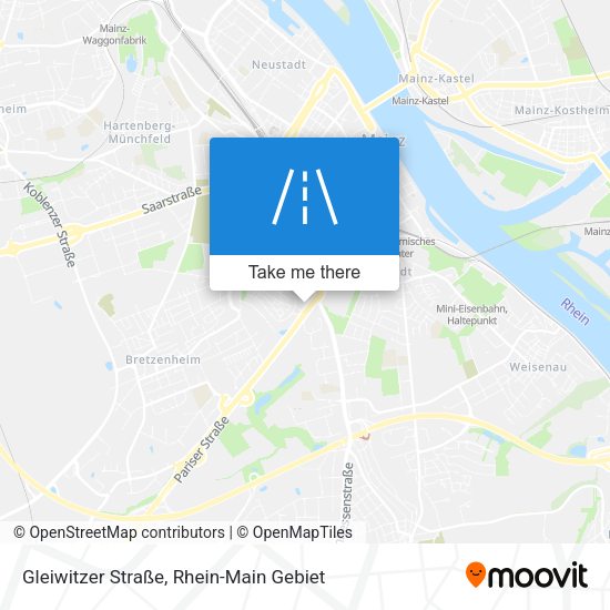 Карта Gleiwitzer Straße