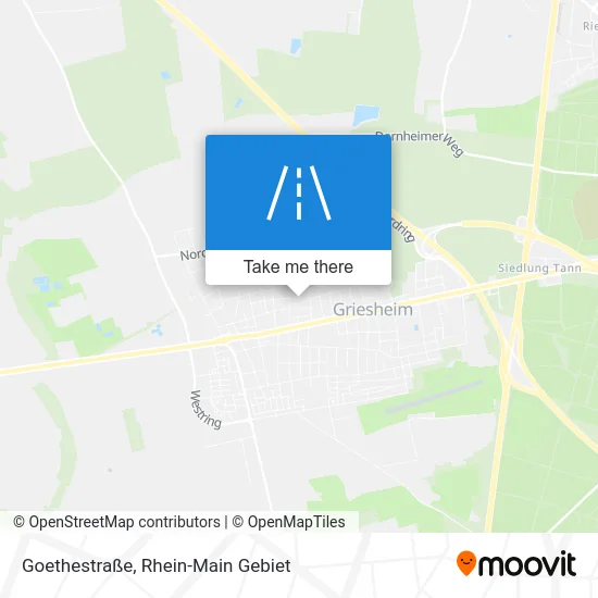 Карта Goethestraße
