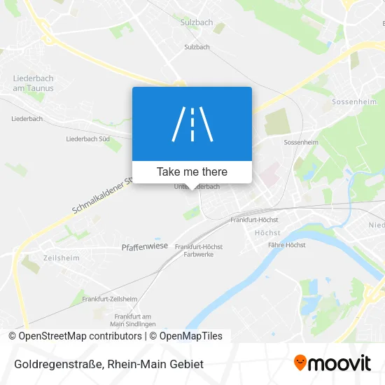 Карта Goldregenstraße