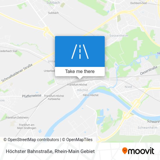 Höchster Bahnstraße map