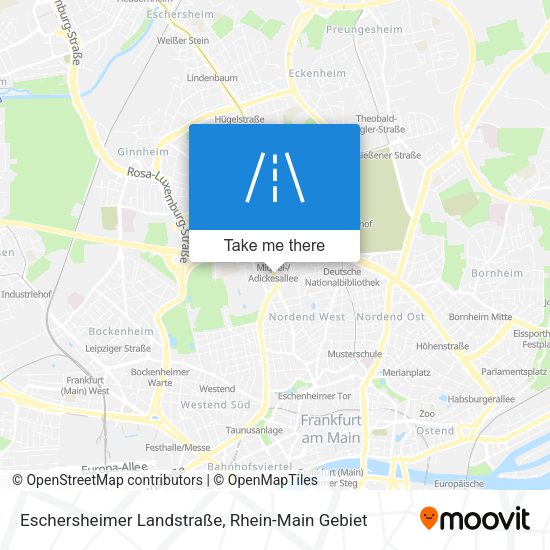 Eschersheimer Landstraße map