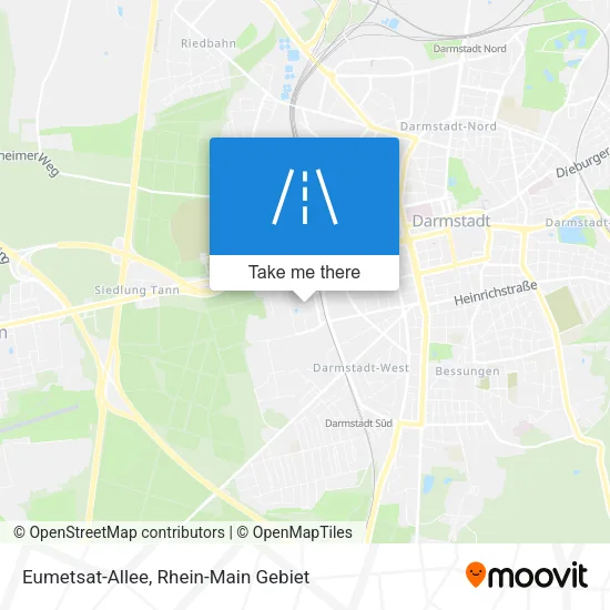Карта Eumetsat-Allee