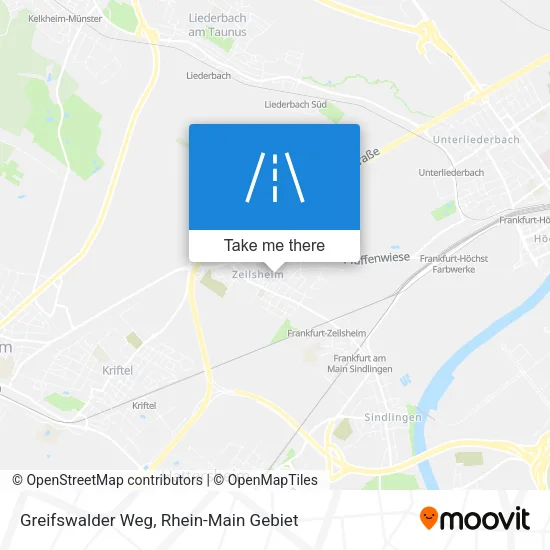 Карта Greifswalder Weg