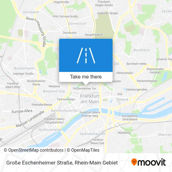 Карта Große Eschenheimer Straße