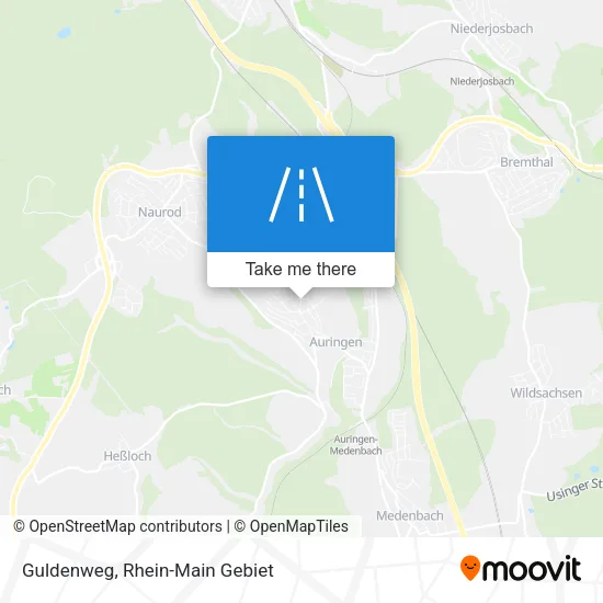 Guldenweg map