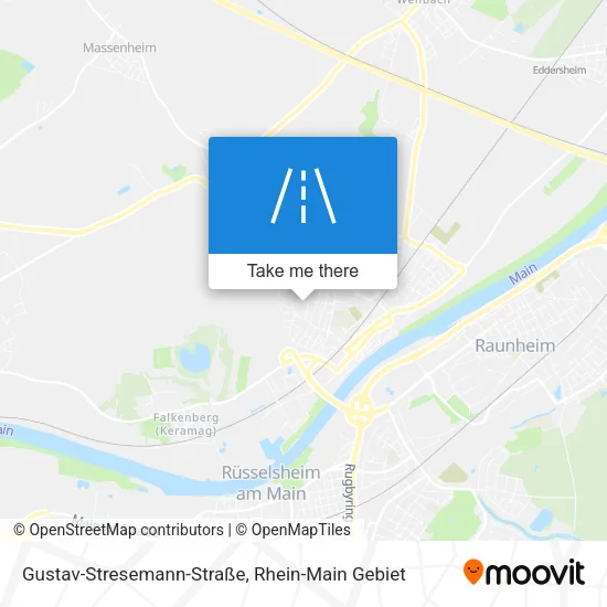 Карта Gustav-Stresemann-Straße