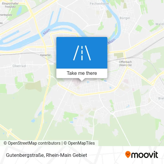 Карта Gutenbergstraße