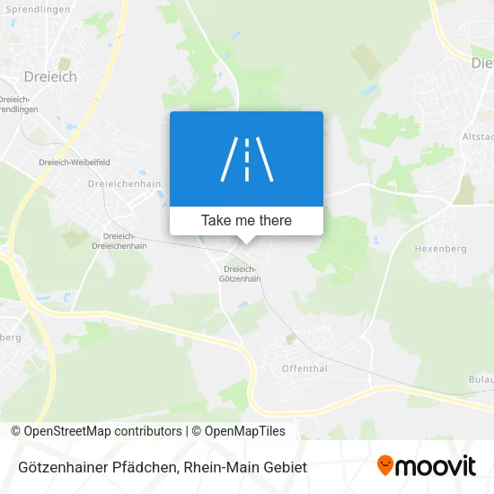 Карта Götzenhainer Pfädchen