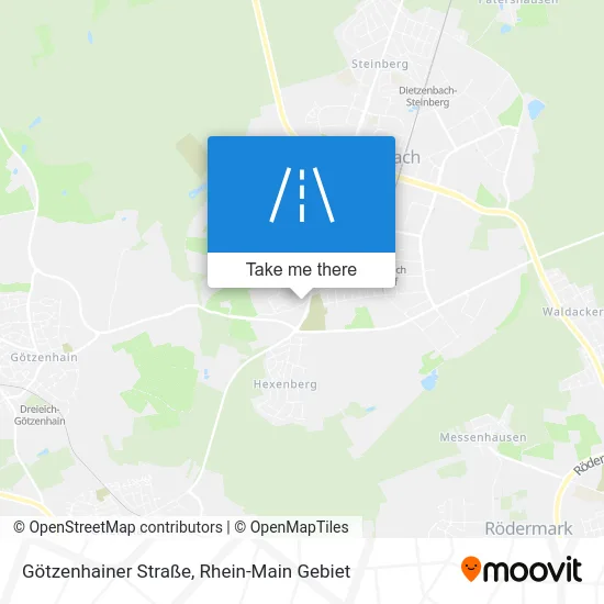 Карта Götzenhainer Straße