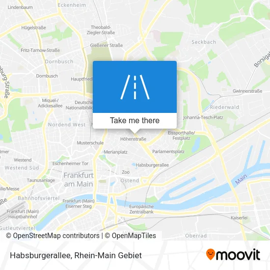 Карта Habsburgerallee