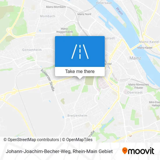 Карта Johann-Joachim-Becher-Weg