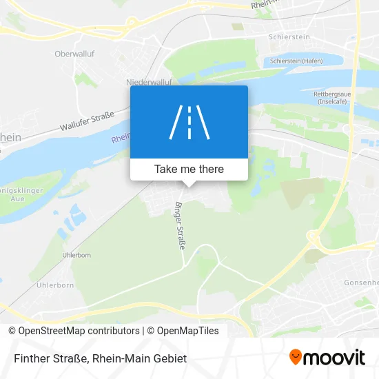 Карта Finther Straße