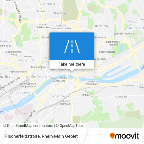 Карта Fischerfeldstraße