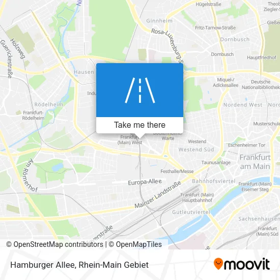 Карта Hamburger Allee