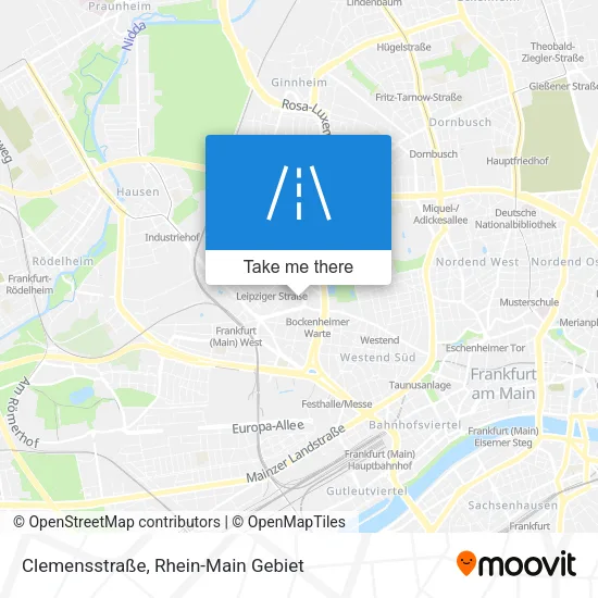 Карта Clemensstraße