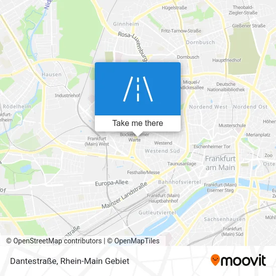 Карта Dantestraße