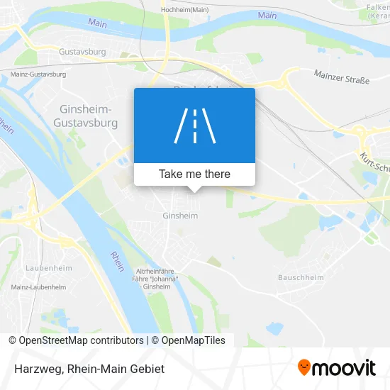 Карта Harzweg
