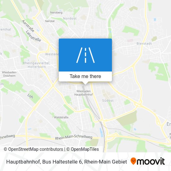 Hauptbahnhof, Bus Haltestelle 6 map